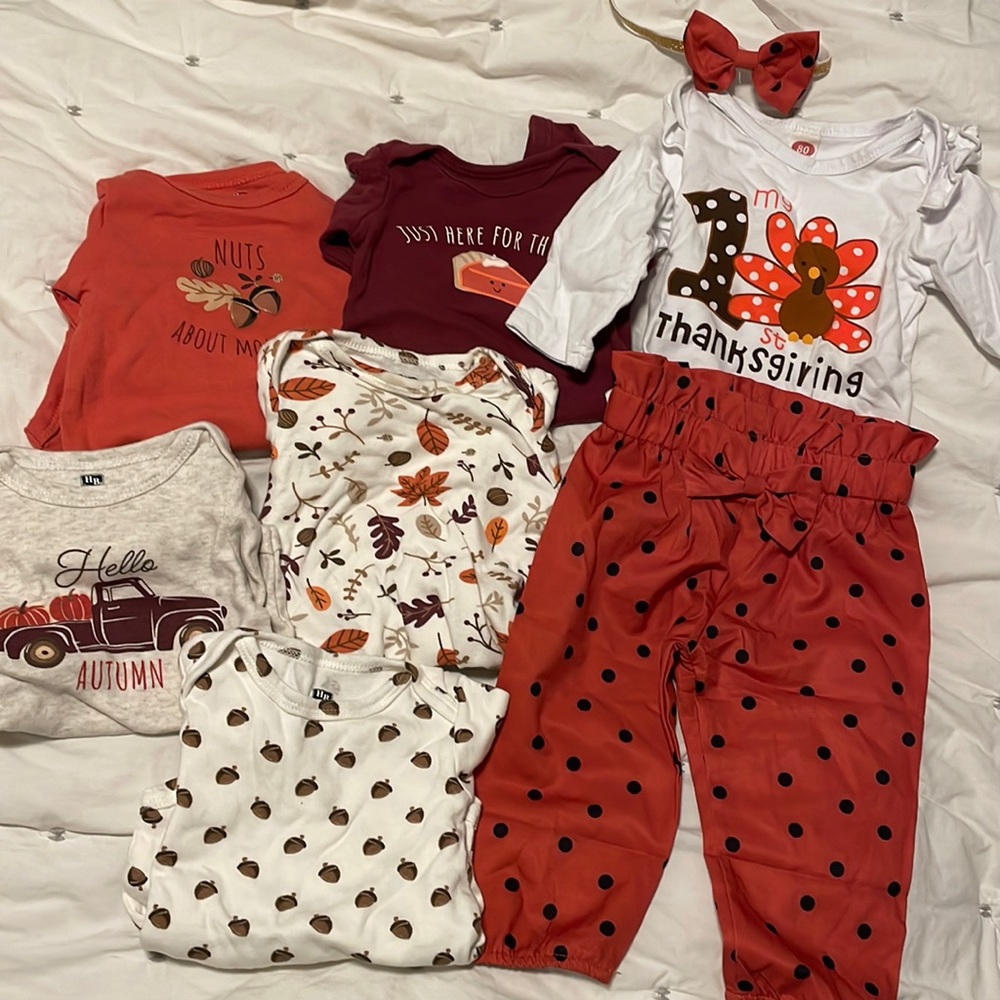 3-6 month fall / autumn clothing bundle